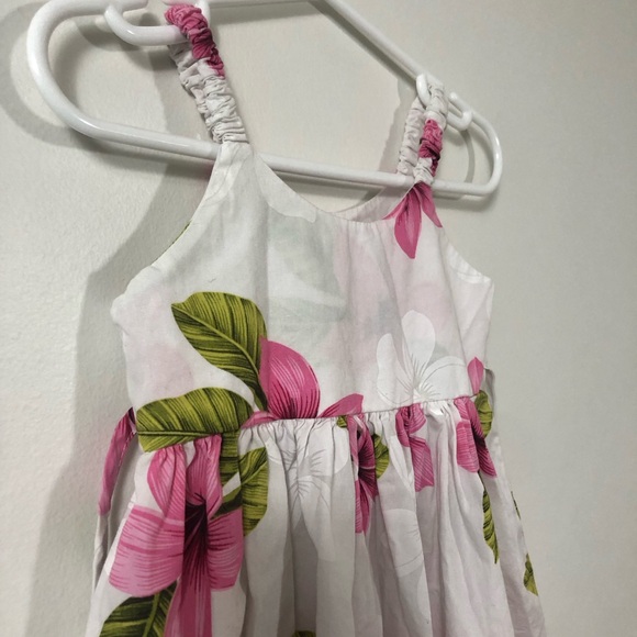 Pacific Legend Floral Pink and Green Hawaiian Sundress. Girl 6 Month - Picture 6 of 11
